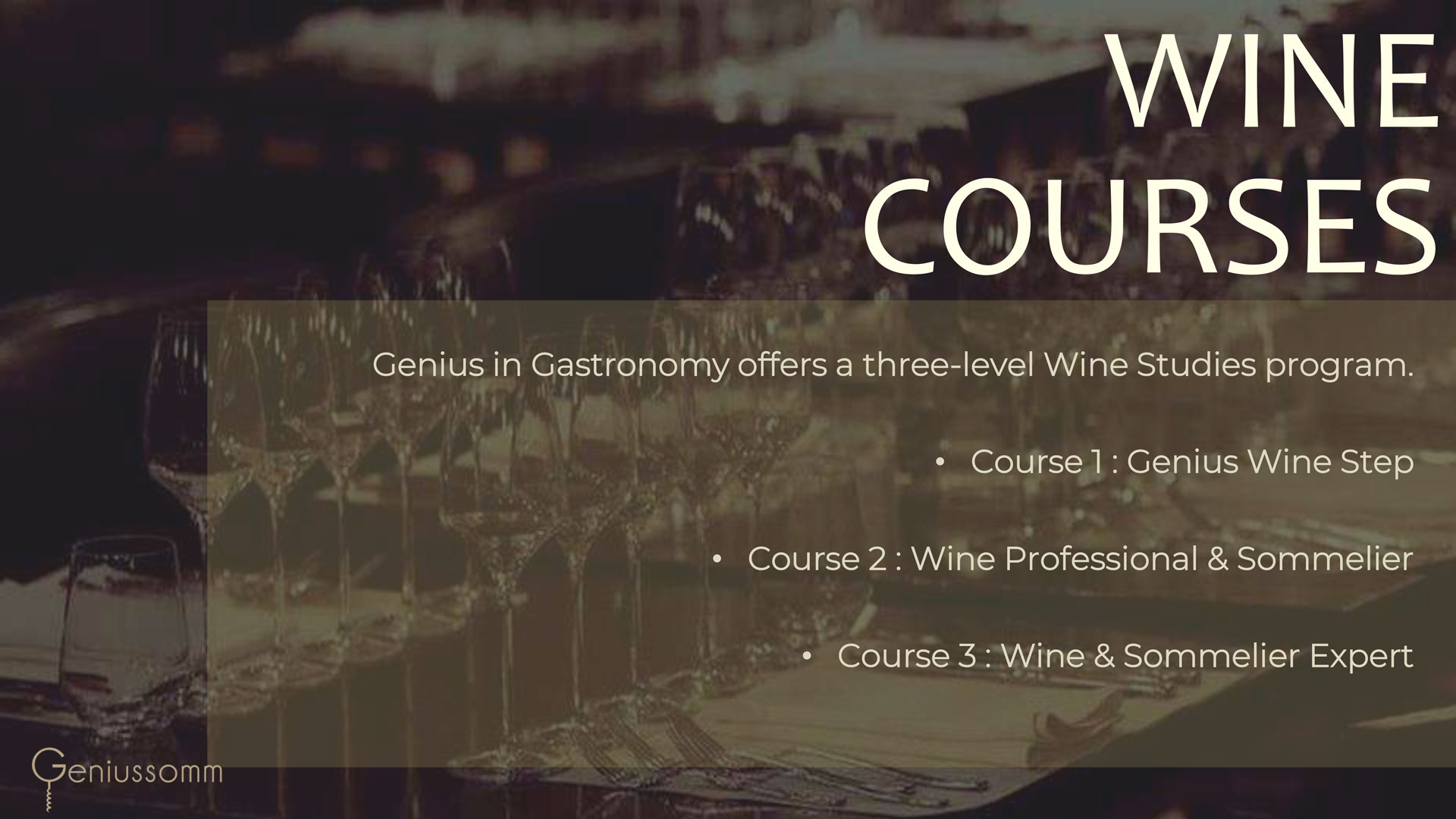 Genius in Gastronomy English Presentation